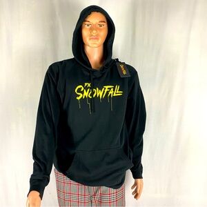 NWT Snowfall film crew Black hoody XL